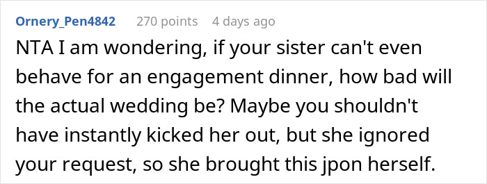 Woman Kicks Her Sister Out Of Her Engagement Dinner After She Causes A Scene Trying To Get The Perfect ‘Influencer Pics’ - Bored Panda (Picture 20)