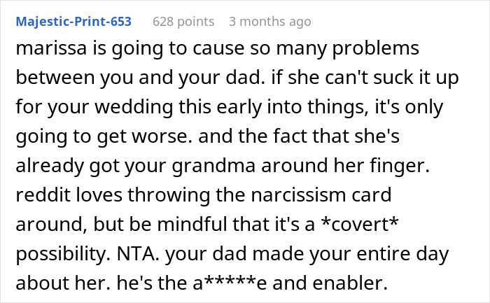 Bride Tells Her Dad To "Take The Child He Is Dating And Get Out" As He Felt Bad About Spending His Fiancée's Birthday At Daughter's Wedding Bride Tells Her Dad To "Take The Child He Is Dating And Get Out" As He Felt Bad About Spending His Fiancée's Birthday At Daughter's Wedding
