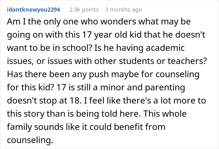 Man Gets Told To Leave When Wife Learned He Gave Son An Ultimatum After Discovering He Dropped Out