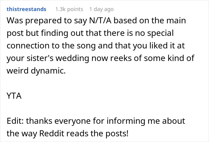 Woman’s Husband Can’t Remember His Wife After Being In A Wreck, Her Half-Sister Still Refuses To Choose Another Song For Her Wedding Other Than Theirs Woman’s Husband Can’t Remember His Wife After Being In A Wreck, Her Half-Sister Still Refuses To Choose Another Song For Her Wedding Other Than Theirs
