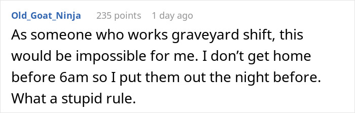 HOA Makes Homeowners Put Their Trash Cans Out At Specific Time, Regret It When They Maliciously Comply HOA Makes Homeowners Put Their Trash Cans Out At Specific Time, Regret It When They Maliciously Comply