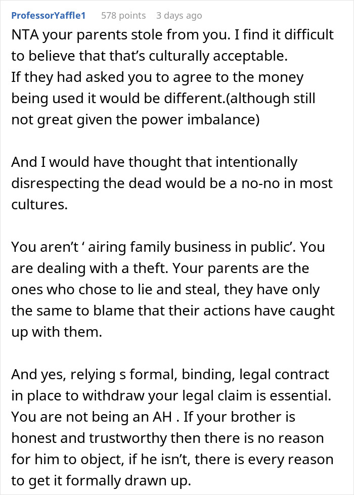 Family Are Furious With Daughter After She Sues Them For Stealing Her College Fund So Their Son Could Have A Grand Wedding Family Are Furious With Daughter After She Sues Them For Stealing Her College Fund So Their Son Could Have A Grand Wedding