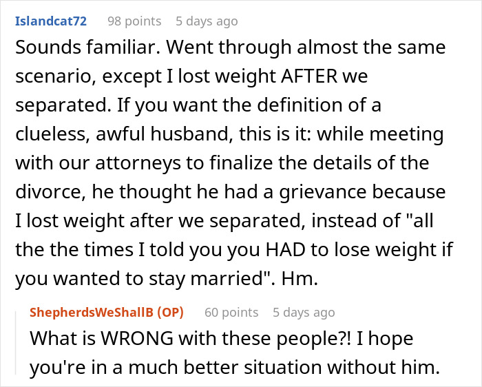 Wife Leaves Husband Red-Faced After He Demands She Lose Weight For His Company Event And She Maliciously Complies