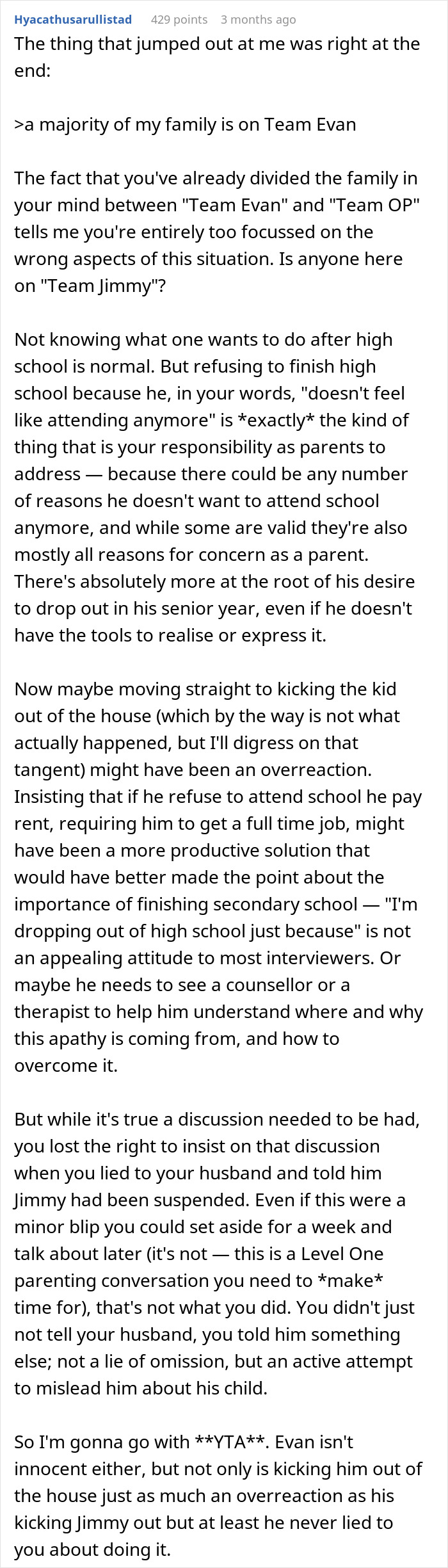 Man Gets Told To Leave When Wife Learned He Gave Son An Ultimatum After Discovering He Dropped Out