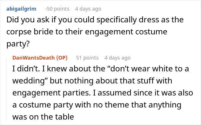 "Am I The Jerk For Wearing A Wedding Dress At A Wedding?" "Am I The Jerk For Wearing A Wedding Dress At A Wedding?"