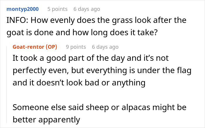 Man Pays His Mate 20 Bucks To Bring His Goat Over So It Can Take Care Of His Overgrown Lawn, Upsets Wife Man Pays His Mate 20 Bucks To Bring His Goat Over So It Can Take Care Of His Overgrown Lawn, Upsets Wife