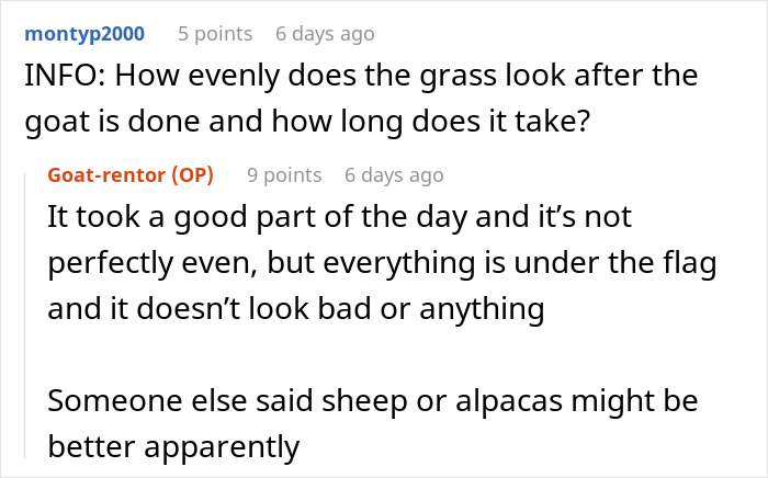 Man Pays His Mate 20 Bucks To Bring His Goat Over So It Can Take Care Of His Overgrown Lawn, Upsets Wife