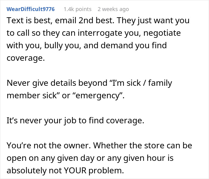 "This New Age Of Texting To Call Off Literally Drives Me Insane": Manager States That People Who Text Employers Are “Unprofessional”, Gets Blasted Online "This New Age Of Texting To Call Off Literally Drives Me Insane": Manager States That People Who Text Employers Are “Unprofessional”, Gets Blasted Online
