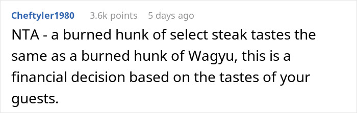 Man Buys Lower-Grade Steaks For His In-Laws And Wagyu For His Parents, Wonders If That’s Fair Man Buys Lower-Grade Steaks For His In-Laws And Wagyu For His Parents, Wonders If That’s Fair