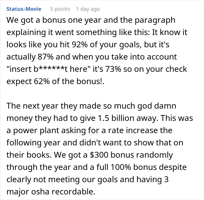 "Thanks For The 2 Years' Free Work": Greedy Execs Take A Project That No One Pays For, Take Away The Bonuses From The Team "Thanks For The 2 Years' Free Work": Greedy Execs Take A Project That No One Pays For, Take Away The Bonuses From The Team