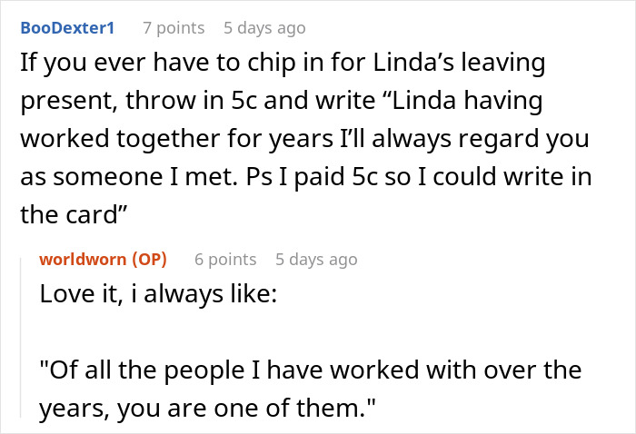 Karen Refuses To Contribute To A Gift For Sick Manager, Throws A Fit When She Doesn't Get Credit For It Karen Refuses To Contribute To A Gift For Sick Manager, Throws A Fit When She Doesn't Get Credit For It