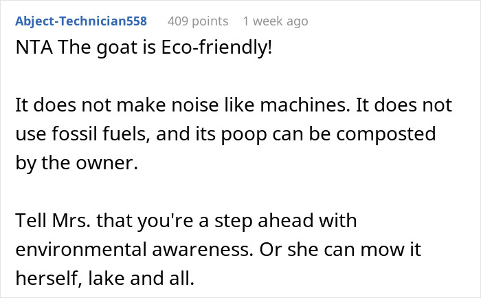 Man Pays His Mate 20 Bucks To Bring His Goat Over So It Can Take Care Of His Overgrown Lawn, Upsets Wife Man Pays His Mate 20 Bucks To Bring His Goat Over So It Can Take Care Of His Overgrown Lawn, Upsets Wife
