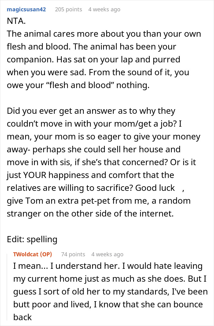 Woman Goes Off On Sister, Calls Her A “Crazy Cat Lady That's Going To End Up Alone” For Refusing To Help Her Out Financially Woman Goes Off On Sister, Calls Her A “Crazy Cat Lady That's Going To End Up Alone” For Refusing To Help Her Out Financially