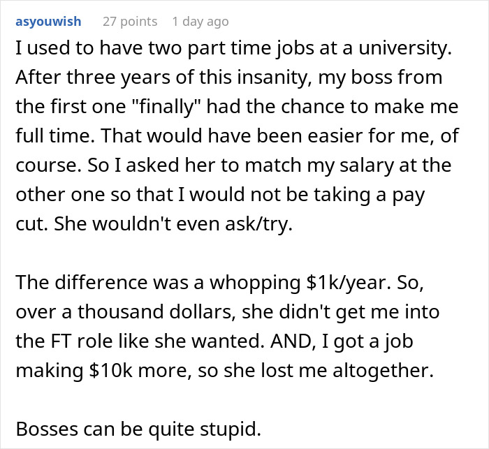 Company Tries To Gaslight This Person About Their 50% Wage Cut, They Don’t Waste A Second And Quit Company Tries To Gaslight This Person About Their 50% Wage Cut, They Don’t Waste A Second And Quit