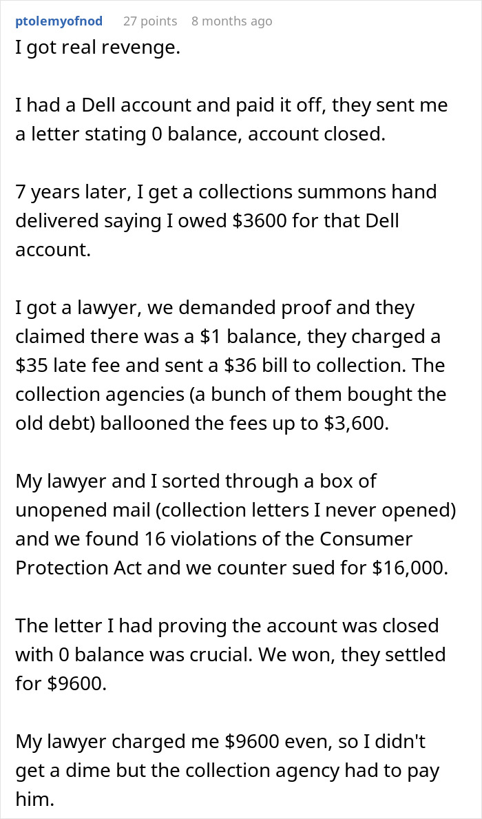 “I Left Over 600 Voicemails”: Attorney Shares His Revenge Story After Debt Collector Harasses Him Over His Ex-Wife’s Debt “I Left Over 600 Voicemails”: Attorney Shares His Revenge Story After Debt Collector Harasses Him Over His Ex-Wife’s Debt