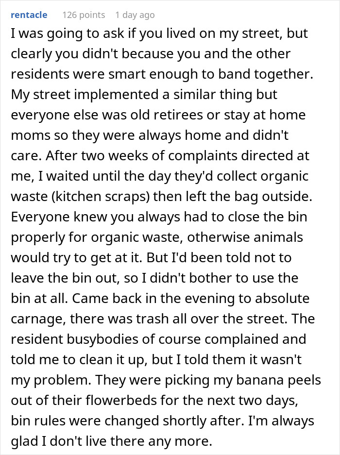 HOA Makes Homeowners Put Their Trash Cans Out At Specific Time, Regret It When They Maliciously Comply