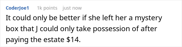 Woman Gets The Last Laugh By Not Leaving Money For Her Money-Hungry Estranged Daughter, Leaving Her A Message In Her Will: “You Still Owe Me 14 Dollars” Woman Gets The Last Laugh By Not Leaving Money For Her Money-Hungry Estranged Daughter, Leaving Her A Message In Her Will: “You Still Owe Me 14 Dollars”