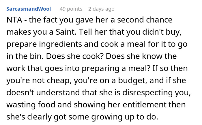 "Am I A Jerk For Letting My Roommate Go Hungry Because They Cannot Understand How Food Works?" "Am I A Jerk For Letting My Roommate Go Hungry Because They Cannot Understand How Food Works?"
