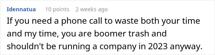 "This New Age Of Texting To Call Off Literally Drives Me Insane": Manager States That People Who Text Employers Are “Unprofessional”, Gets Blasted Online "This New Age Of Texting To Call Off Literally Drives Me Insane": Manager States That People Who Text Employers Are “Unprofessional”, Gets Blasted Online