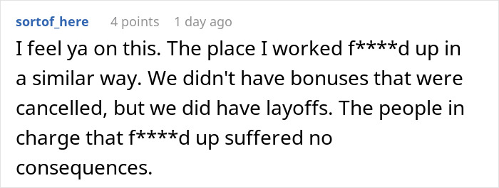 "Thanks For The 2 Years' Free Work": Greedy Execs Take A Project That No One Pays For, Take Away The Bonuses From The Team "Thanks For The 2 Years' Free Work": Greedy Execs Take A Project That No One Pays For, Take Away The Bonuses From The Team