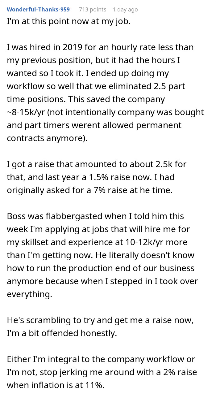 "My Boss Was Taken Aback And Seemed Completely Unprepared For This Response": Employee Quits After Boss Tells Him She's Lowering His Salary "My Boss Was Taken Aback And Seemed Completely Unprepared For This Response": Employee Quits After Boss Tells Him She's Lowering His Salary