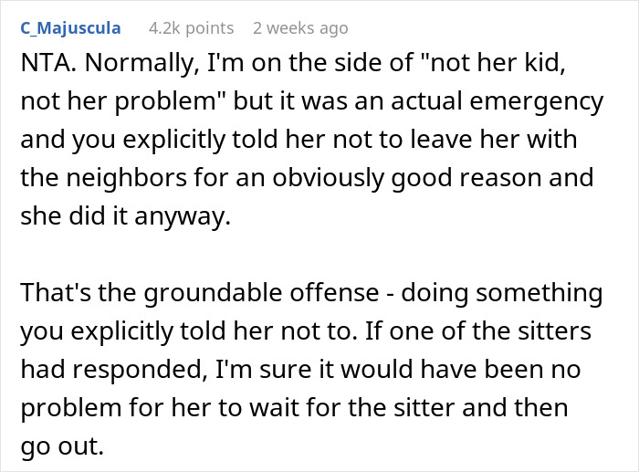 Teen Is Asked To Look After Little Sister While Mom Rushes Son To The ER, She Leaves Her At A Stranger’s House Instead Teen Is Asked To Look After Little Sister While Mom Rushes Son To The ER, She Leaves Her At A Stranger’s House Instead
