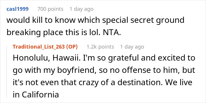 Woman Refuses To Change The Destination Of Her And Her BF’s Getaway After Learning Sister “Plans” To Spend Her Honeymoon There Woman Refuses To Change The Destination Of Her And Her BF’s Getaway After Learning Sister “Plans” To Spend Her Honeymoon There