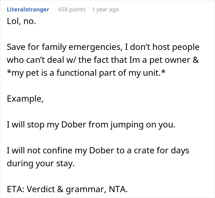 Brother And SIL Come To Visit But Are Upset The Homeowner&rsquo;s Cat Is Free To Walk Around The House As They Get Startled By It