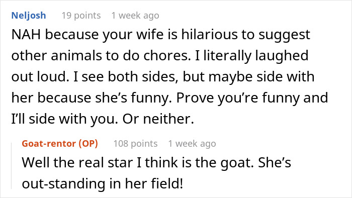 Man Pays His Mate 20 Bucks To Bring His Goat Over So It Can Take Care Of His Overgrown Lawn, Upsets Wife Man Pays His Mate 20 Bucks To Bring His Goat Over So It Can Take Care Of His Overgrown Lawn, Upsets Wife