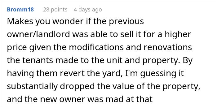 New Landlord Demands Tenants Restore The Garden To Its Original State, Loses It When He Sees It's Now Just A Patch Of Dirt