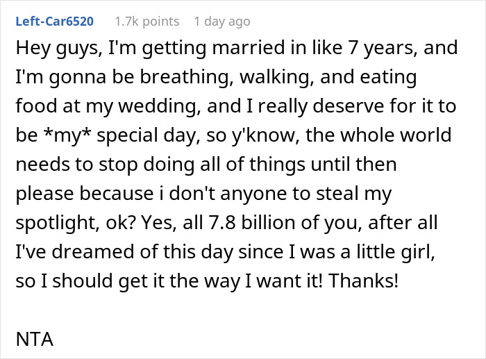 Woman Refuses To Change The Destination Of Her And Her BF’s Getaway After Learning Sister “Plans” To Spend Her Honeymoon There Woman Refuses To Change The Destination Of Her And Her BF’s Getaway After Learning Sister “Plans” To Spend Her Honeymoon There