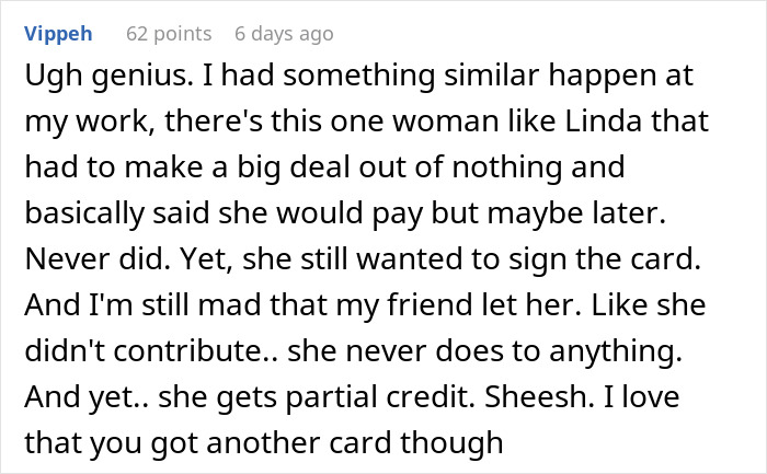 Karen Refuses To Contribute To A Gift For Sick Manager, Throws A Fit When She Doesn't Get Credit For It Karen Refuses To Contribute To A Gift For Sick Manager, Throws A Fit When She Doesn't Get Credit For It