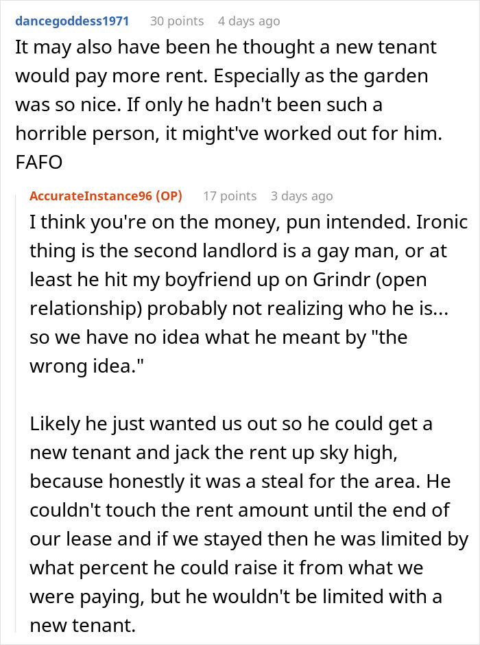 New Landlord Demands Tenants Restore The Garden To Its Original State, Loses It When He Sees It's Now Just A Patch Of Dirt New Landlord Demands Tenants Restore The Garden To Its Original State, Loses It When He Sees It's Now Just A Patch Of Dirt