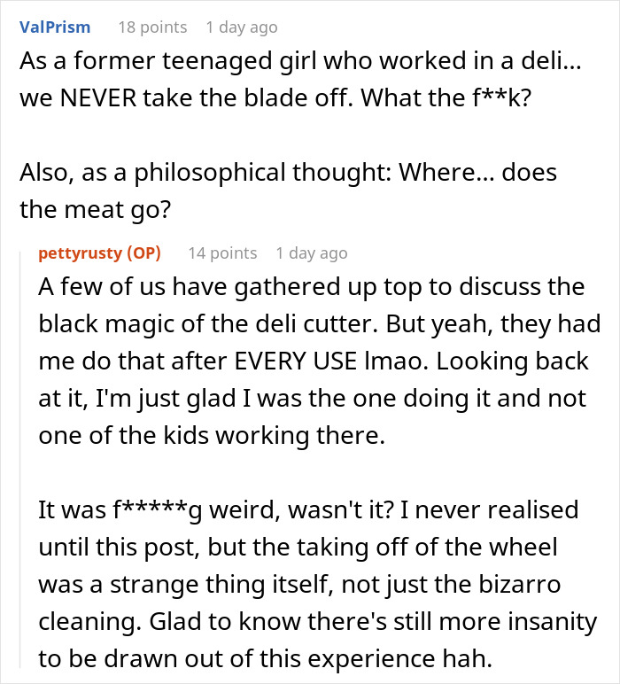 Angry Boss Belittles Employee For Following Exact Meat Slicer Cleaning Instructions, Gets Slapped With Malicious Compliance Angry Boss Belittles Employee For Following Exact Meat Slicer Cleaning Instructions, Gets Slapped With Malicious Compliance