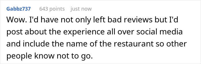 Restaurant Refuses To Honor This Woman's Reservation Made Months In Advance, So She Completes A Total Masterplan Of Petty Revenge Restaurant Refuses To Honor This Woman's Reservation Made Months In Advance, So She Completes A Total Masterplan Of Petty Revenge