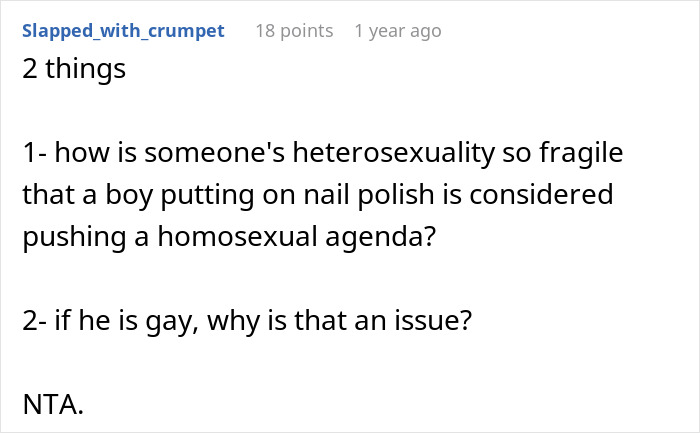 “There Is Zero Harm In Letting Him Express Himself”: Mom Stops Talking To Her Parents After What They Said About Her Son’s Nail Polish “There Is Zero Harm In Letting Him Express Himself”: Mom Stops Talking To Her Parents After What They Said About Her Son’s Nail Polish