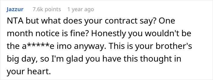 "Tell Me You Are American Without Telling": Woman Stands Up For Her Priorities And Quits Job To Attend Brother's Wedding After Getting Support Online "Tell Me You Are American Without Telling": Woman Stands Up For Her Priorities And Quits Job To Attend Brother's Wedding After Getting Support Online