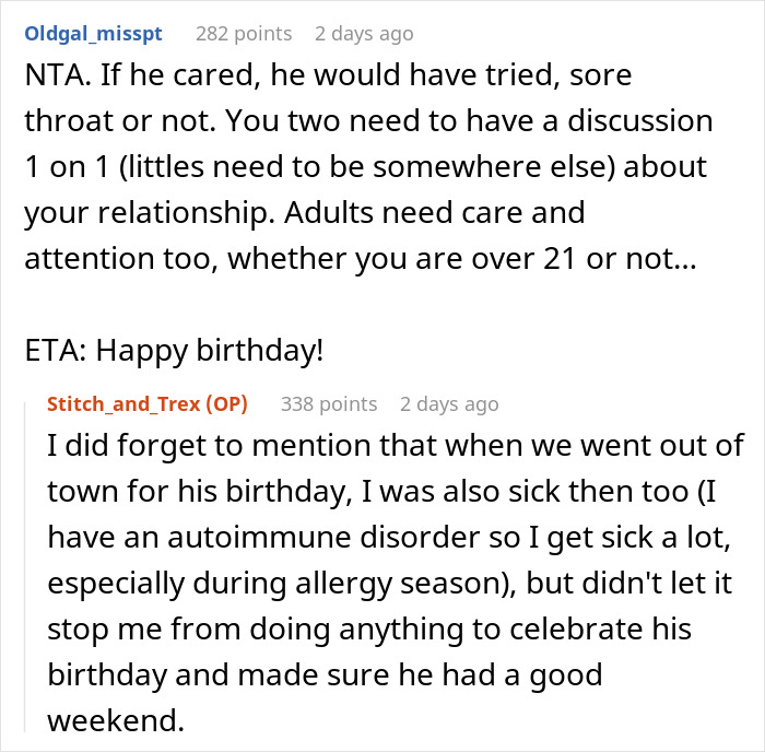“Am I A Jerk For Telling My Husband He Ruined My Birthday… Again?” “Am I A Jerk For Telling My Husband He Ruined My Birthday… Again?”