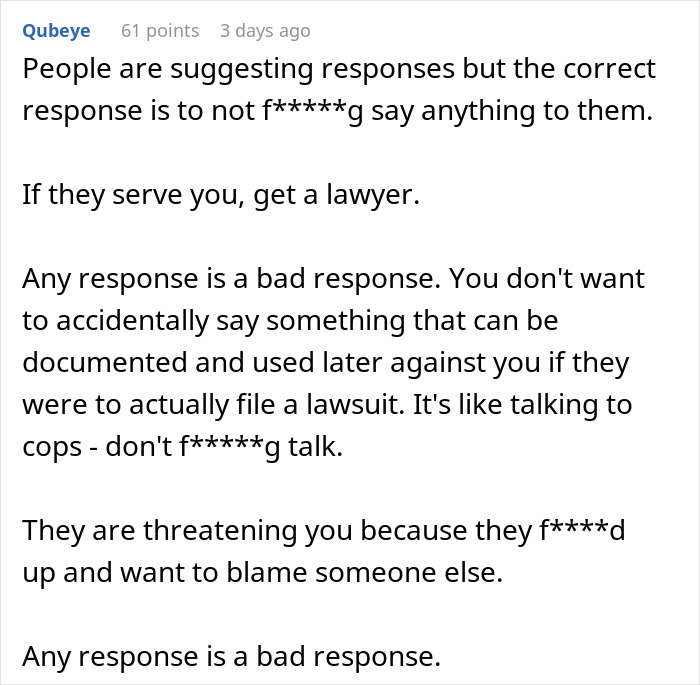 Company Demands Passwords From An Employee That Was Fired 4 Years Ago, Threatens To Sue Him Company Demands Passwords From An Employee That Was Fired 4 Years Ago, Threatens To Sue Him