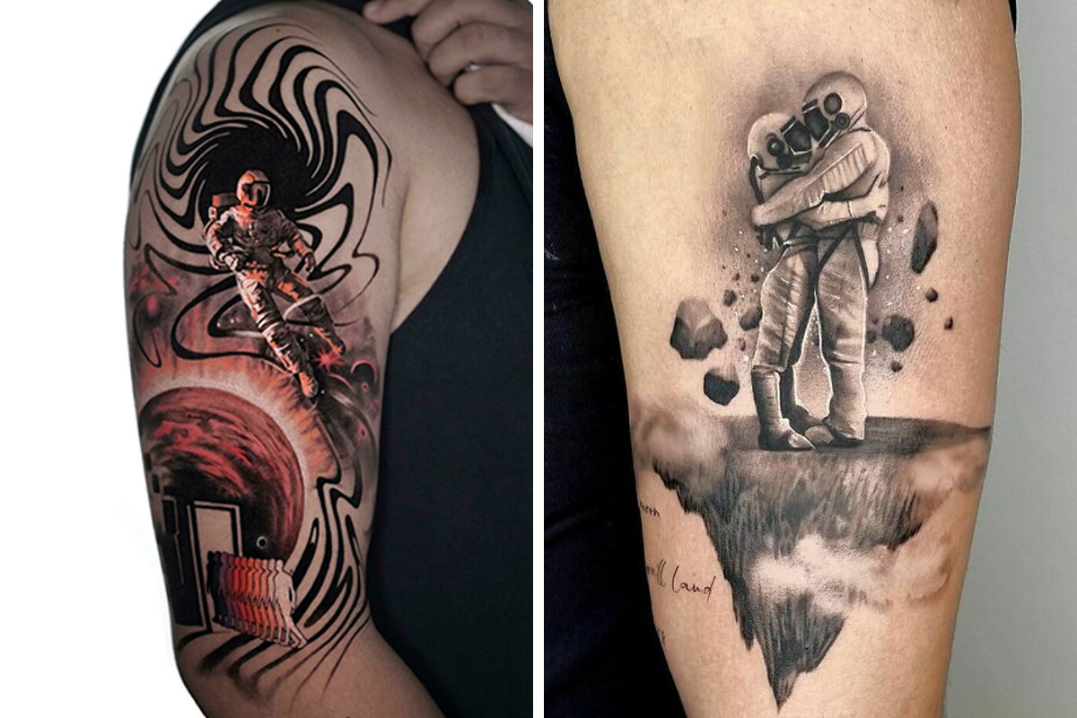 Space tattoo designs for men