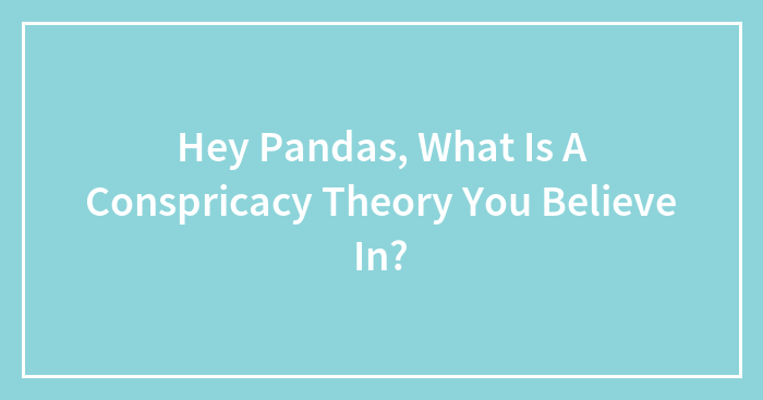 Hey Pandas, What Is A Conspricacy Theory You Believe In? (Closed)