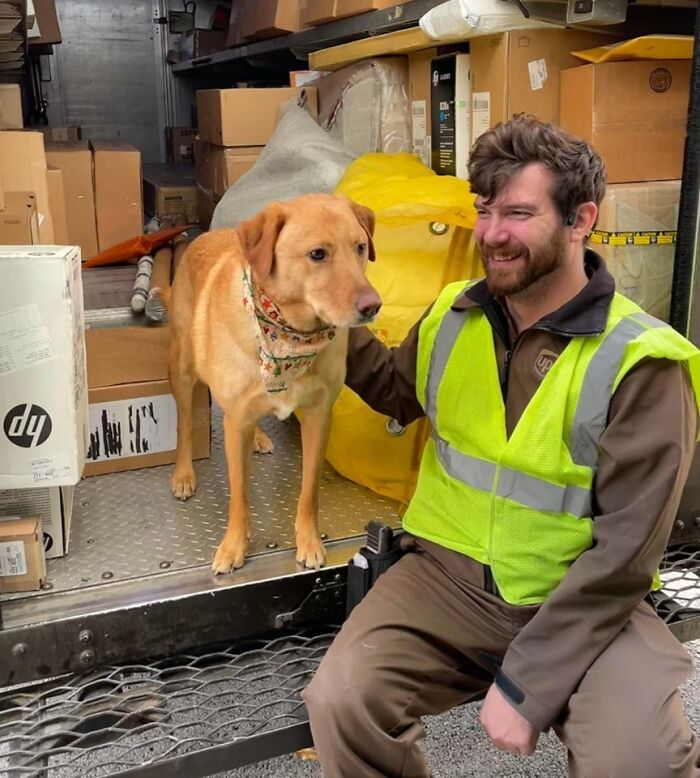 Gilbert (Dog)and Mike. Fluidaire Automation Louisville, Ky