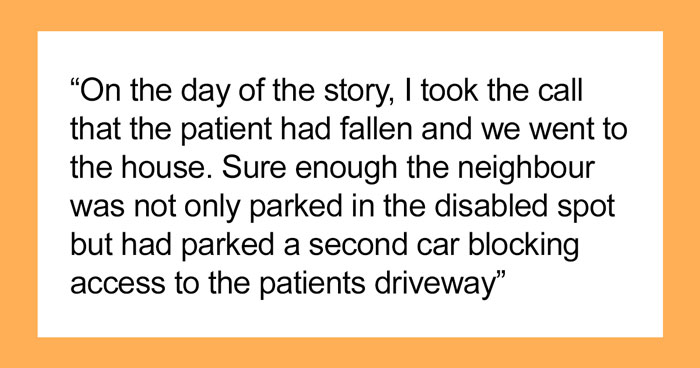 Entitled Neighbor Gets Instant Karma After Blocking Way For Emergency Van With His Two Cars And Refusing To Move Them Away