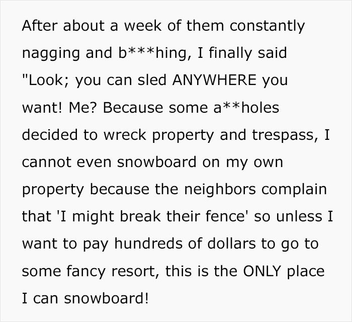 “Sure! Call The Land Owner!”: ‘Karen’ Wants To Get Rid Of 13 Y.O. From Snowboarding Slope, Appeals To The Owners And Gets Banned Herself