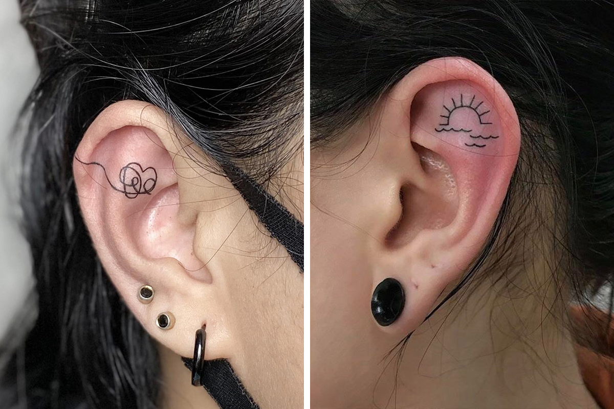 30 small meaningful behind the ear tattoos for men and women  Legitng