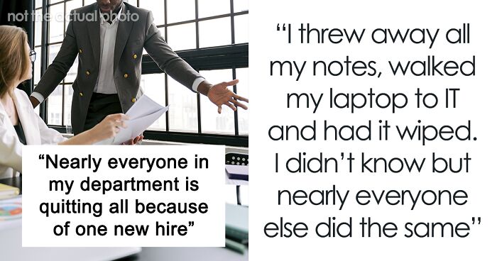 Incompetent New Hire Causes Havoc At Work, Pushing Nearly An Entire Department To Quit