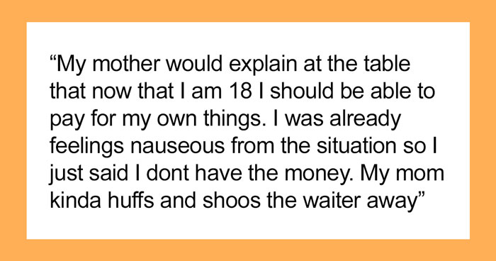 Person Shares How They Failed To Notice Key Cues That Their Parents Wouldn’t Pay For Their 18th B-Day Dinner