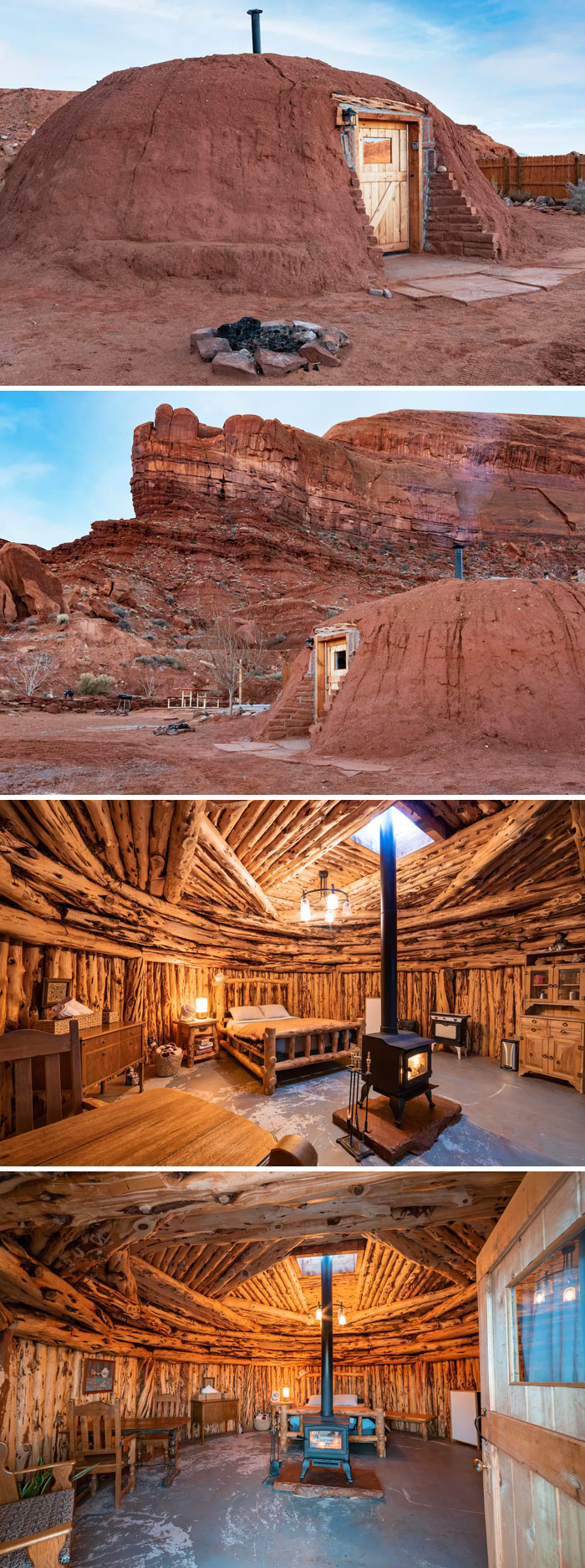 Nhà Navajo truyền thống. Thung lũng Oljato-Monument, Utah, Hoa Kỳ
