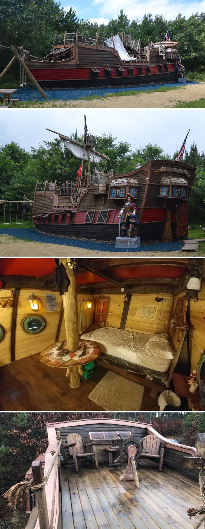 Pirate Ship Adventure Cabin. Lyndon Station, Wisconsin, United States