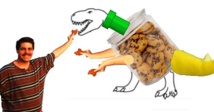 Hey Pandas, Recreate This Dino Pic In A Way Ai Wouldn’t